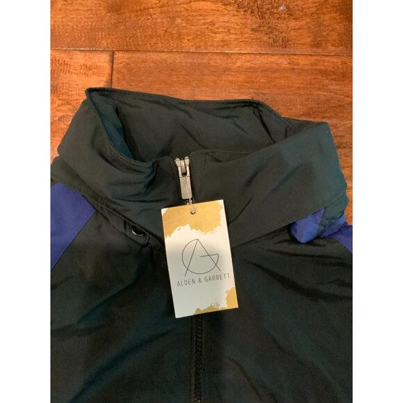 Nike Kyrie Erving Blue Black White Hooded Zip-Up Windbreaker Jacket Size Large - Picture 2 of 7